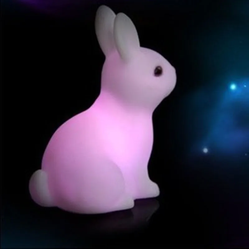 Veilleuses lapin veilleuse enfant — Veilleuses lapin pour enfants colorées en forme | belleveilleuse.fr