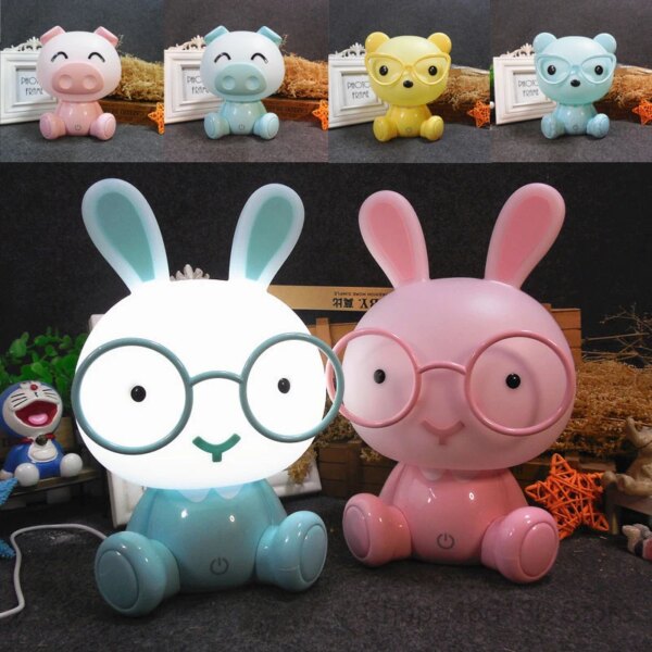 Lampe Lapin ou d'Ours LED en forme , Design de Dessin Animé