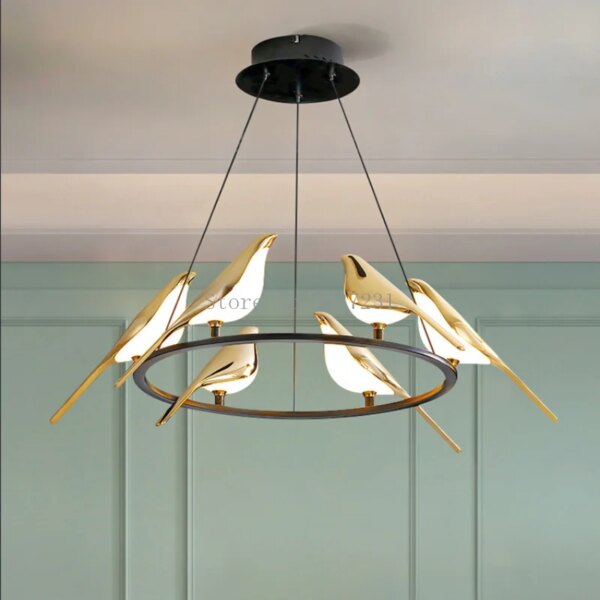 Plafonnier LED suspendu à 360 °, design moderne