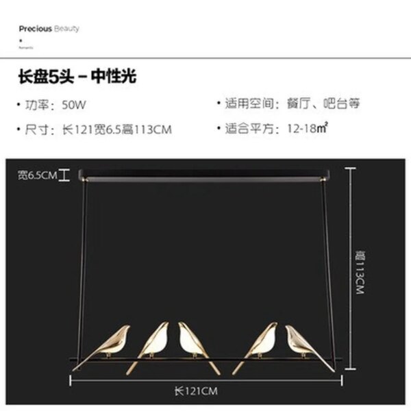 Plafonnier LED suspendu à 360 °, design moderne