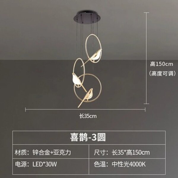 5056-5e6003.jpg Plafonnier LED suspendu à 360 °, design moderne