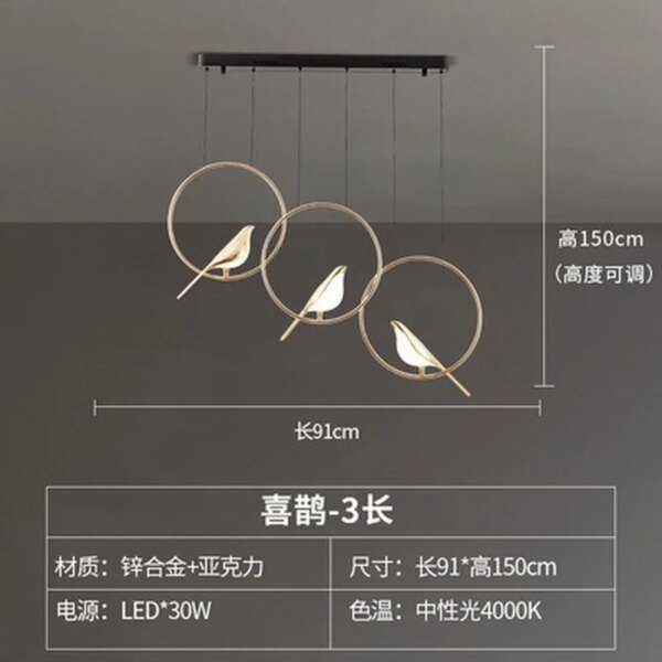 Plafonnier LED suspendu à 360 °, design moderne