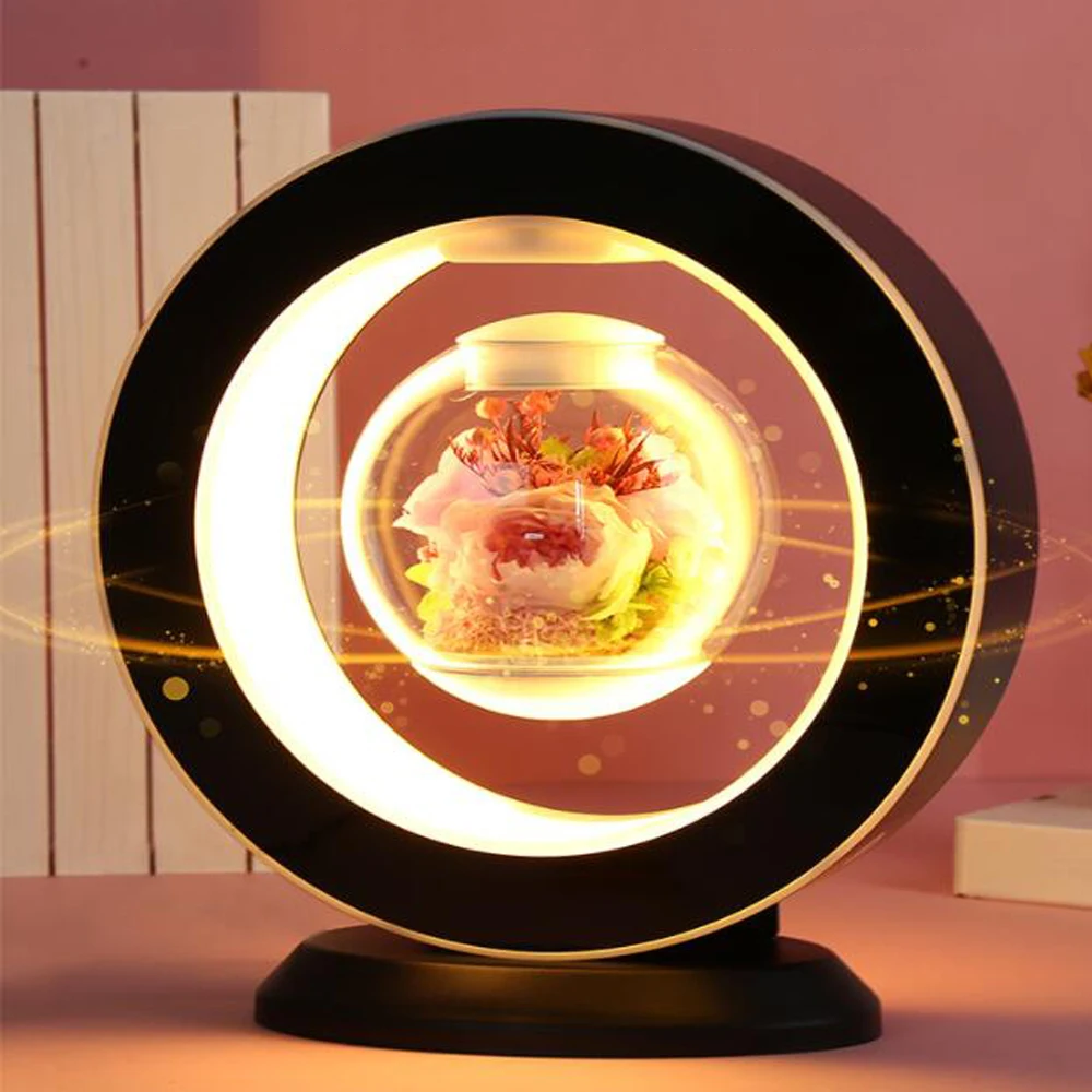 5442-981038.jpg veilleuse saint valentin LED en forme de fleur immortelle à lévitation magnétique