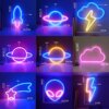 5641-3fda00.jpg néon Lampe Led en avec signe de planète, lune