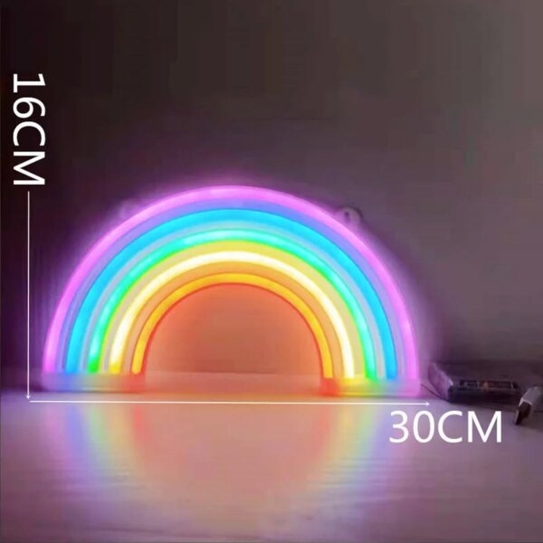 néon Lampe Led en avec signe de planète, lune