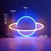 5643-468e1d.jpg néon Lampe Led en avec signe de planète, lune