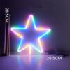 néon Lampe Led en avec signe de planète, lune