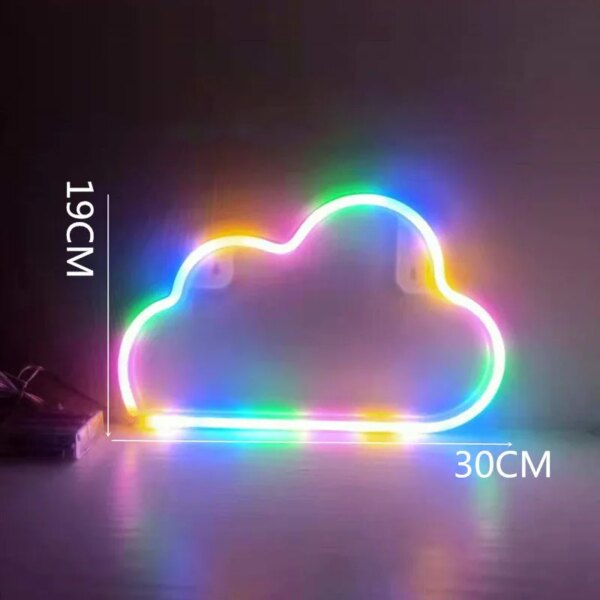 5659-c1c748.jpg néon Lampe Led en avec signe de planète, lune