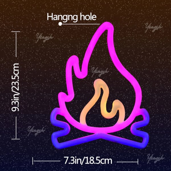 néon brillante Manette de jeu LED , signe de feu, lune, étoile, lampe de modélisation