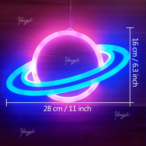 néon brillante Manette de jeu LED , signe de feu, lune, étoile, lampe de modélisation