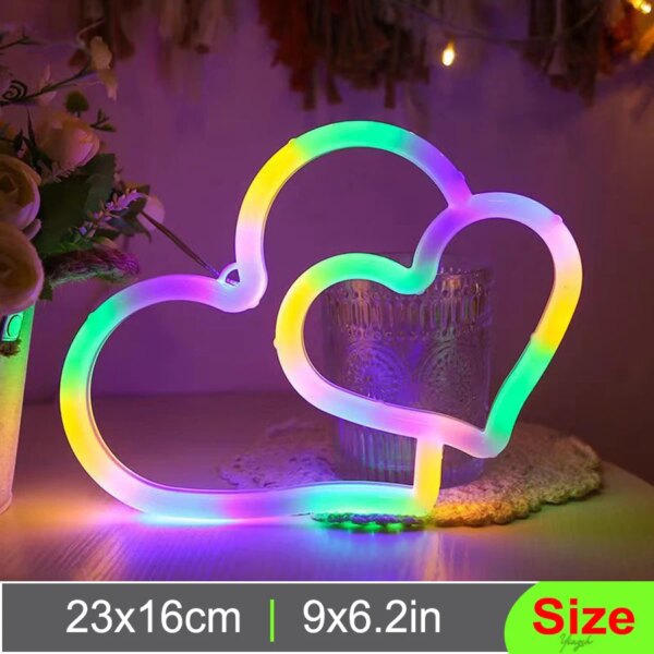 néon brillante Manette de jeu LED , signe de feu, lune, étoile, lampe de modélisation