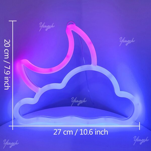 néon brillante Manette de jeu LED , signe de feu, lune, étoile, lampe de modélisation