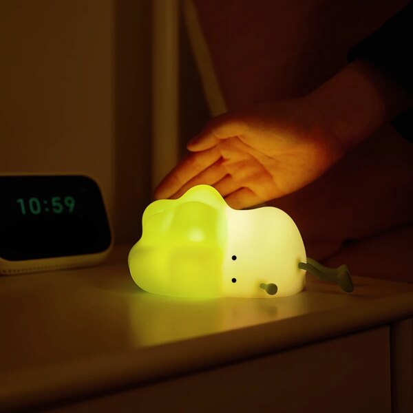 Lampe LED en Silicone avec capteur tactile, Rechargeable par USB