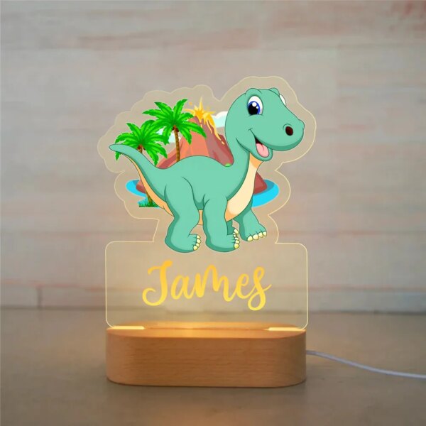 5947-a87784.jpg Lampe dinosaure/tortue, en acrylique, design de dessin animé