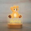 Lampe Lion, renard, tortue, ours, girafe, nom Animal