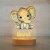 lampe 3d personnalisé USB en acrylique, éléphant