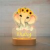 lampe 3d personnalisé USB en acrylique, éléphant