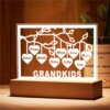 Lampe 3d LED personnalisée en acrylique avec signe d'arbre familial