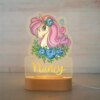 lampe personnalisée prénom LED licorne arc-en-ciel personnalisée