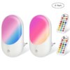 veilleuse Lumière de nuit RGB 16 couleurs prises ue/US/UK