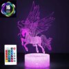 lampe 3d d'illusion LED 3D avec télécommande, 16 couleurs changeantes