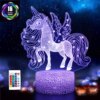 lampe 3d d'illusion LED 3D avec télécommande, 16 couleurs changeantes