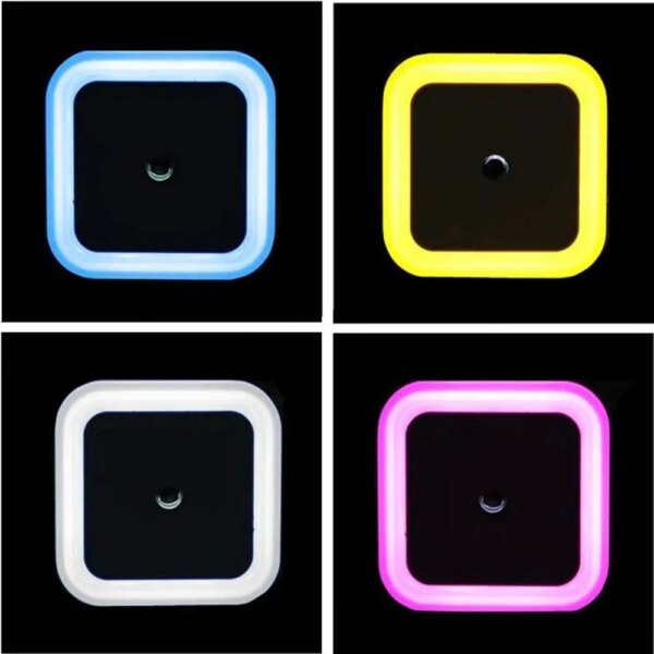 Veilleuse sans fil avec plug et en LED avec capteur de contrôle