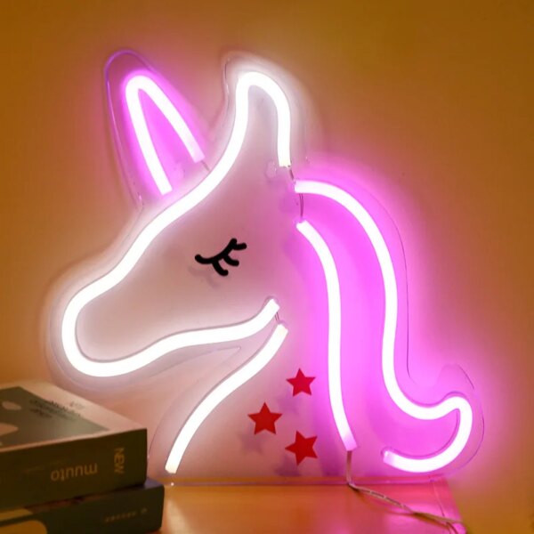 6540-18625a.jpg neon banane en forme de licorne, décoration murale rose
