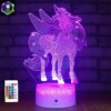 lampe 3d d'illusion LED 3D avec télécommande, 16 couleurs changeantes