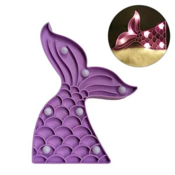 6570-142467.jpg Lampe arc en ciel en forme d'étoile, de flamand rose