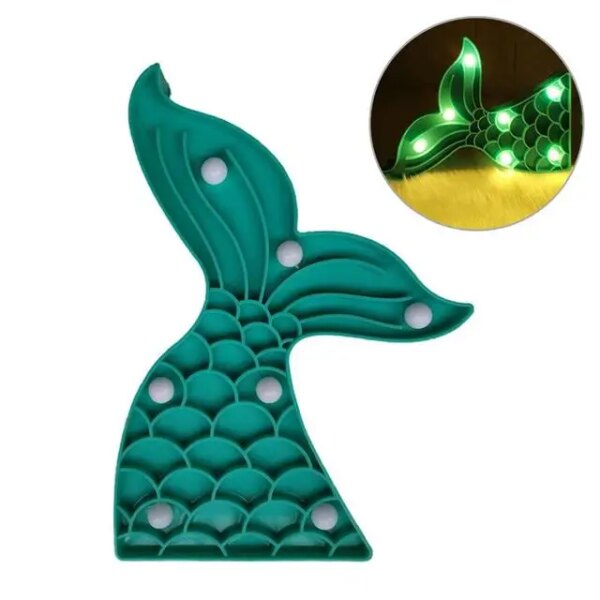 Lampe arc en ciel en forme d'étoile, de flamand rose