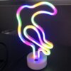 neon banane en forme de licorne, décoration murale rose