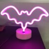 6669-d8f7b2.jpg neon banane en forme de licorne, décoration murale rose
