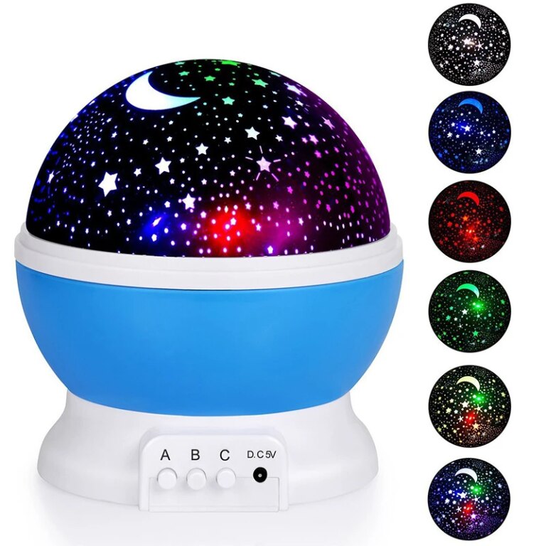 veilleuse projecteur LED ciel étoilé et galaxie