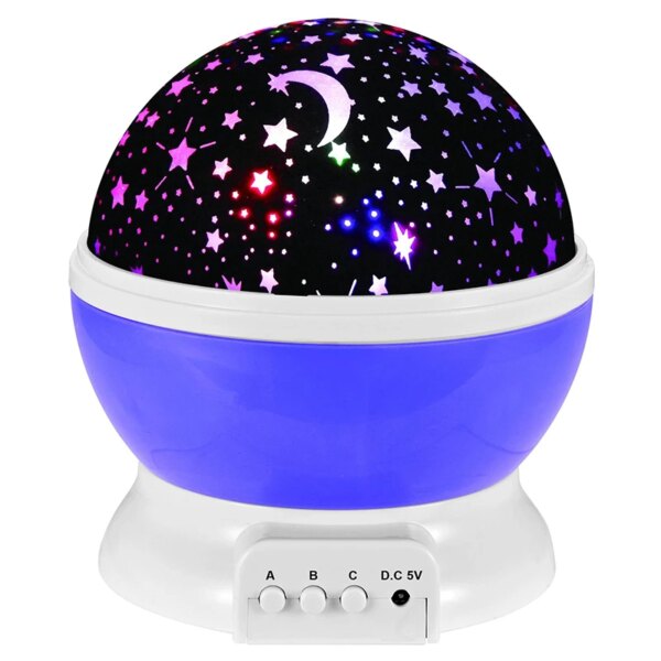 veilleuse projecteur LED ciel étoilé et galaxie