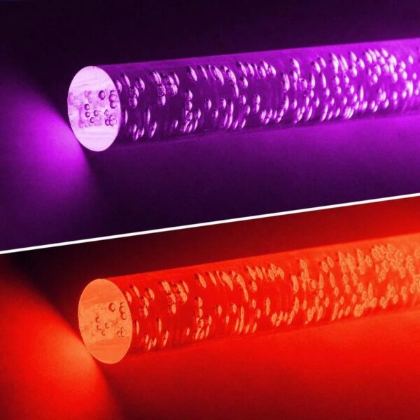 Lampe solaire à bulles en acrylique, Tube lumineux