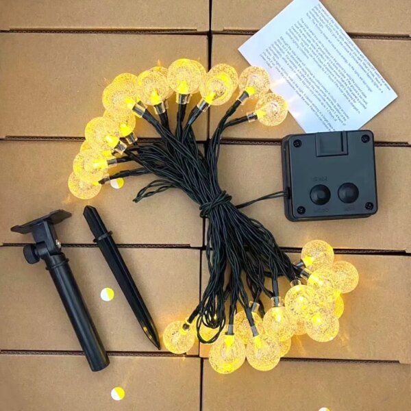 7417-a4dce6.jpg guirlande lumineuse 100 boules de cristal à LED, 5M 12M