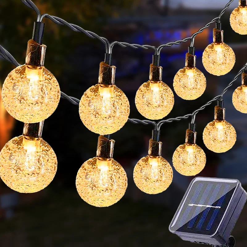 7417-c803c6.jpg guirlande lumineuse 100 boules de cristal à LED, 5M 12M