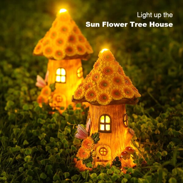 7451-685545.jpg Maison Miniature artisanale à Led en résine, jardin