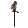Lampe solaire LED imperméable en forme de hibou