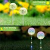 Lampe solaire Led en forme de fleur de pissenlit