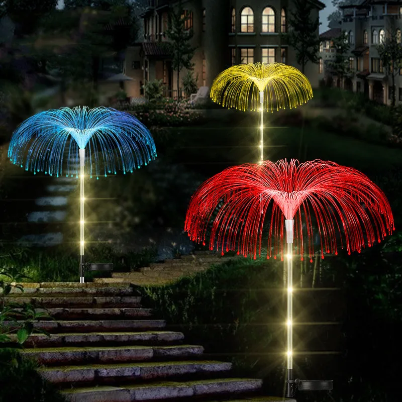 Lampe solaire imperméable en forme de méduse