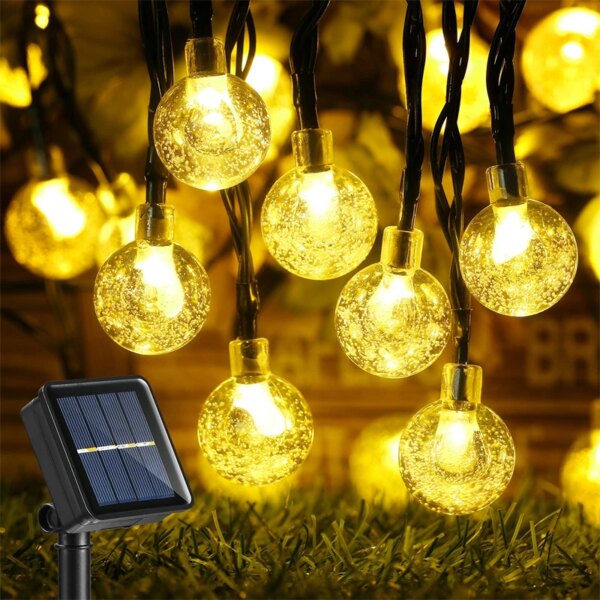 Guirlande solaire imperméable à 60 LED