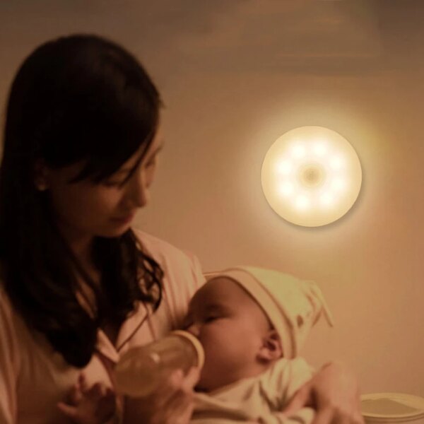 774-76ec4d.jpg Veilleuses rondes avec capteur de mouvement Rechargeable par USB, lumière sous-meuble