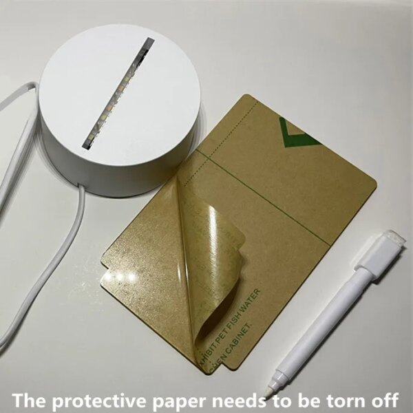 Panneau de notes Led USB créatif, panneau de messages, veilleuse