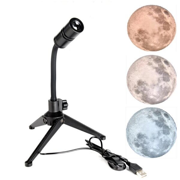 projecteur d'ambiance — veilleuse Projecteur USB de Projection de planète et de lune
