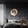 Applique Murale LED Moderne en Forme de Lune pour un Salon
