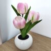 Lampe LED en forme de tulipe, pot de fleurs, plante en pot
