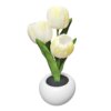 Lampe LED en forme de tulipe, pot de fleurs, plante en pot