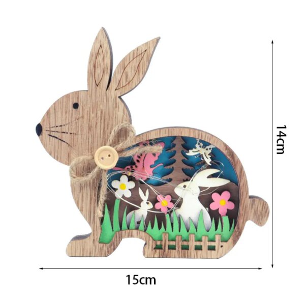 Décoration de pâques en forme de bouleau, 60cm, œuf de pâques, LED